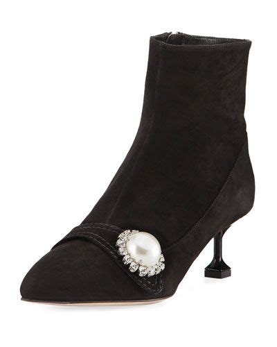 miu miu booties pearl|miu michu shoes.